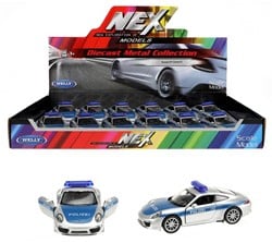 WELLY Porsche 911 Polizei (DE) 11,5cm im display (12)