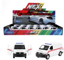 WELLY VW Transporter T6 Busje -Noodarts-(DE)(12DB)