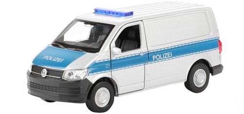 WELLY VW Transporter T6 Furgón 'Policía' (DE) 11,5cm in display (12)-3