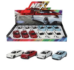 WELLY Porsche Taycan Turbo S assorted 11.5cm in display (12)