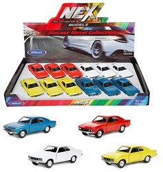 WELLY 1970 Opel Manta A 4 assortment in display
