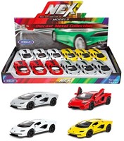 WELLY Lamborghini countach LPI 800-4 4 assortie in display
