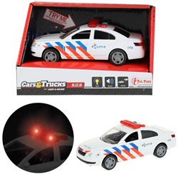 CARS&TRUCKS Police car (NL) friction + Light and Sound 9x17.5x11.5cm.