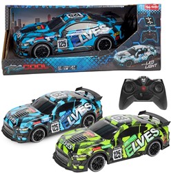 RC-COOL Rally (race) auto -Elves-met licht 1:16 2 assorti