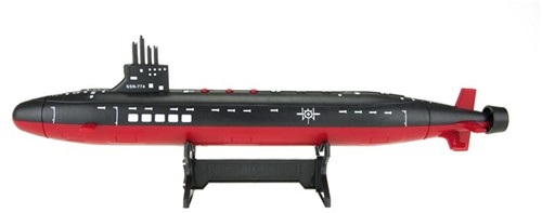 ALFAFOX Duikboot 42,5cm (militair) met geluid 9x19x20cm.-3