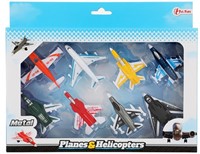 PLANES&HELICOPTERS Vliegtuigenset Speedfighter metaal 8-Pack 22x27cm-2