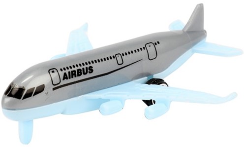 PLANES&HELICOPTERS Set vliegtuigen -Airbus- 3st op kaart 11x28cm-3