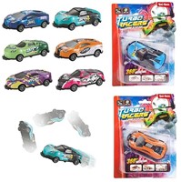 TURBO RACERS Stuntauto -Bump N Flip- pull back 6 assortie