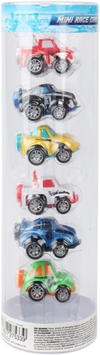 TURBO RACERS Set mini auto's -6st_koker 2ass(12 in display-3