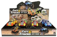 CARS&TRUCKS Monster truck 360° stunt 4 assorti in display (8) 10x11x14cm.-2