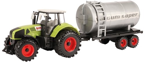 TRACTOR Tractor 20cm met watertank frictie 14,5x50x18cm.-2