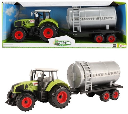 TRACTOR Tractor 20cm met watertank frictie 14,5x50x18cm.