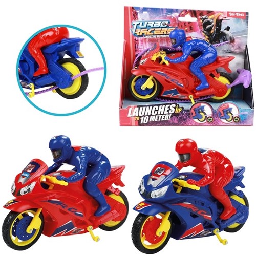 TURBO RACERS Afschiet racemotor 2 assorti 7,5x19,5x16,5cm.