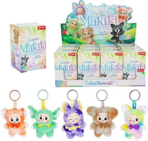 Makiki 3.0 Sleutelhanger pop 15cm in blindbox 10x15cm 5 assorti in display (12)