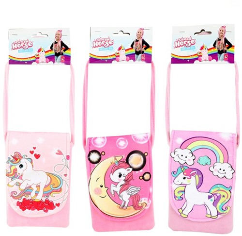 DREAM HORSE Schoudertasje 'Eenhoorn'pluche 4 assorti 11x17cm-2