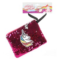 DREAM HORSE Polstasje (clutch) pailletten 4 assorti 15x19cm-2