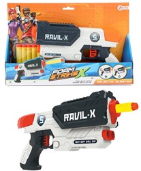 FOAM STRIKE X Pistol 'Ravil-X" L + 5 foam arrows 20x31cm