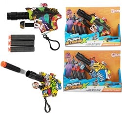 FOAM STRIKEX Pistool -Graffiti- +3x foampijl 3 assorti