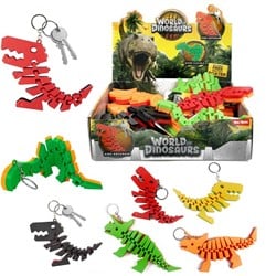 WORLD OF DINOSAURS Sleutelhanger DinoBones 12 assorti 1,5x8x23cm.