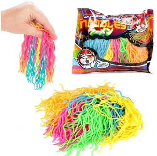 FUN Noodles -Curly Colorful- super elásticos 12x19cm