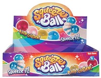 FUN Knijpbal -Nubs- gevuld mt glitter 8cm 4 assortie-2