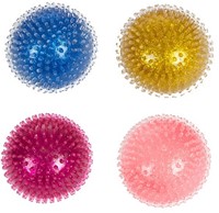 FUN Knijpbal -Nubs- gevuld mt glitter 8cm 4 assortie-3