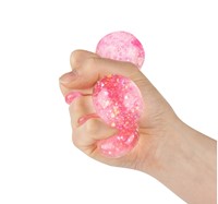 FUN Knijpbal -Bright-gevuld met glittergel 6cm 3 assorti-3