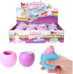 DREAM HORSE Knijpei Pop-Out Eenhoorn 7x7cm 3 assorti in display (12)