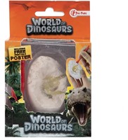 WORLD OF DINOSAURS Uitgraafset dino -stenen ei 5x8x13cm.-2