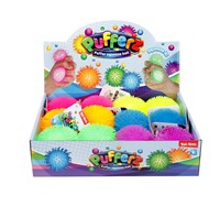 PUFFERZ Kneedbare pufferbal foam 8cm 90gr 6 assorti(12 in display)-2