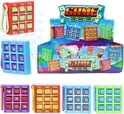 FUN Sleutelhanger -Boter Kaas en Eieren- spel 4 assorti