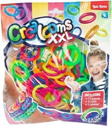 FUN Mega loom bands -Neon- 72st met accessoires