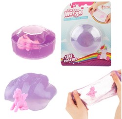 DREAM HORSE Glitterputty met eenhoorn 2 assorti 14x18cm