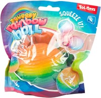 FUN Textuurknijpbal -Rainbow Ribbing- foam 7cm 4 assorti-2
