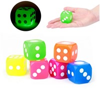 Dados con luz 6 surtidos 3,5x3,5cm