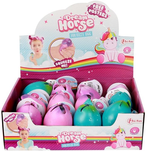 DREAM HORSE Knijpei met eenhoorn 5x6,5cm 3 assorti in display (12)-2