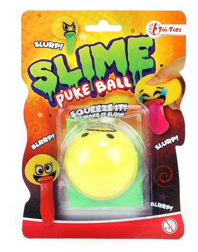 Slijm brakende bal 5cm -Emoji- 5 assorti 12,5x18,5cm-3