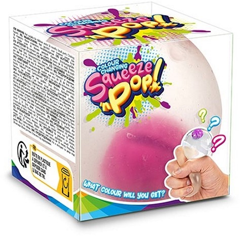FUN Knijpbal -Color Surprise- 6cm 6 assortie in display-3