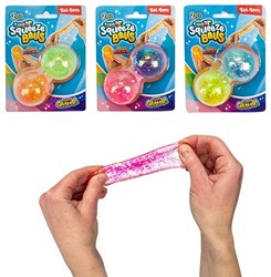 FUN Knijpbal -Sugar- slow rising 4cm -2 stuks- 6 assortie