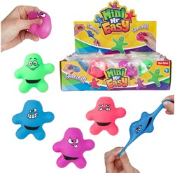 FUN Personaggio antistress - Mr. Stretch - 6 cm 4 pezzi assortiti