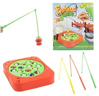 Juego de pesca electrónico de 16cm con 3 cañas de pescar de 3,5x18,5x21,5cm.