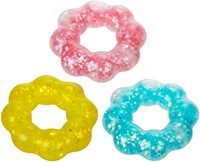 FUN Knijparmband -Flower- mt glitters 6 assortie-2
