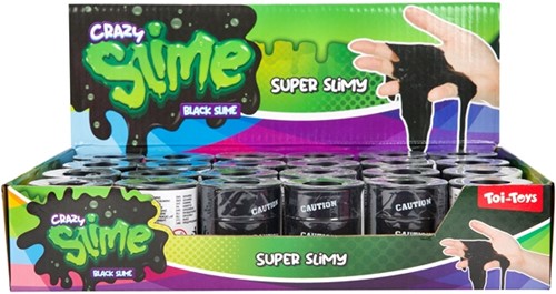 CRAZY SLIME Slime -Nero- in mini barile di petrolio-2