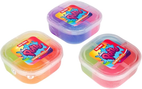 CRAZY PUTTY Masilla con purpurina - 4 colores en bote - 3 surtidos-3