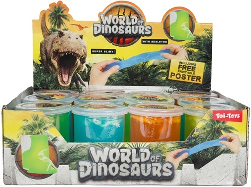 WORLD OF DINOSAURS Putty mt skelet 3 assortie-2