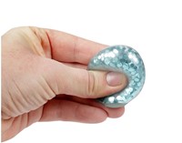 Raamkruiper knijpballen Glitter 4cm 3 stuks 4x13x18cm.-2