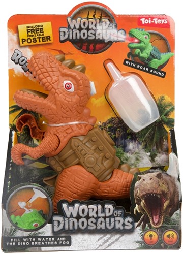 WORLD OF DINOSAURS Dinopistool met spray + licht en geluid 2 assorti-3