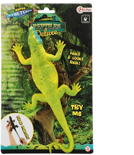 ANIMAL WORLD Levensecht reptiel -super rekbaar 4 assorti 17x29cm-2