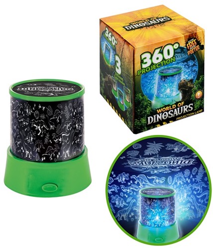 WORLD OF DINOSAURS Projectielamp Dino 11,5x12,5cm
