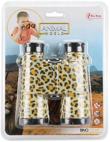 ANIMAL WORLD Verrekijker met dierenhuidprint 4 assorti 6x18x23,5cm.-2
